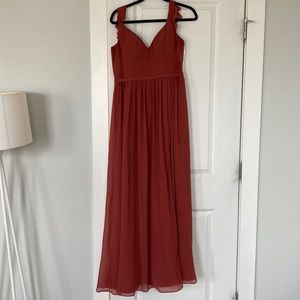 AZAZIE Terracotta Bridesmaid Dress